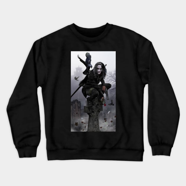 The Crow Crewneck Sweatshirt by uncannyknack